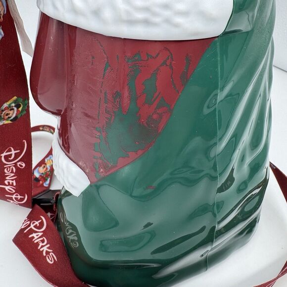 Disney Parks Mickey Mouse Santa Christmas Popcorn Bucket Lanyard Souvenir - Picture 10 of 10